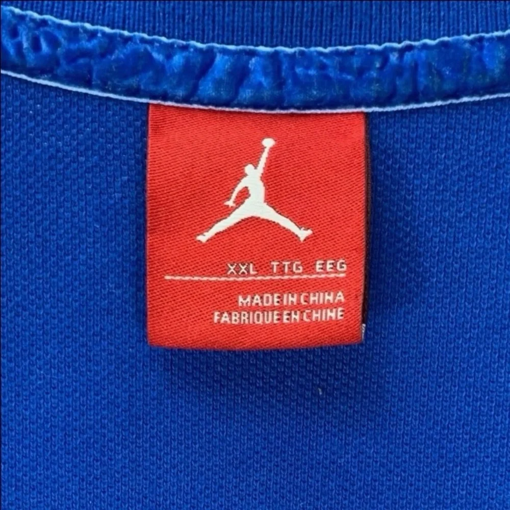 Nike Air Jordan | Mens XXL | Blue Embroidered Jumpman 23‎ Polo Shirt